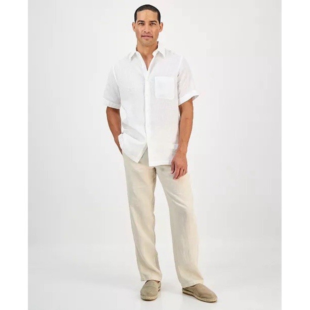 CLUB ROOM Luxury Men's 100% Linen Shirt NWT SIZE XL